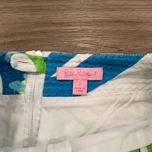 Lilly Pulitzer Blue and Green Skort - Picture 5 of 6